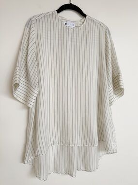 HOPE Stockholm Trust Shirt Silk Cotton Striped Print Size 36 or US 4